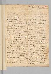 4 vues  - Bonbonnoux, [Jacques]. Lettre autographe signée \'Bonbounous\' à Antoine Court.- 1731 [d\'après l\'apostille manuscrite d\'Antoine Court] (ouvre la visionneuse)