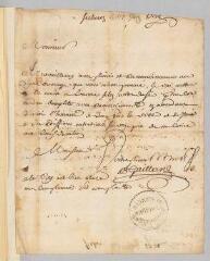 2 vues  - Gaillard, J. Lettre autographe signée à Antoine Court.- Sécheron, 23 juin 1721 (ouvre la visionneuse)