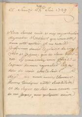 4 vues  - Puget. 2 lettres autographes signées \'Richelet\' et \'Pouget\' à Antoine Court.- 25 juin 1729 - Nîmes, 20 janvier 1730 (ouvre la visionneuse)