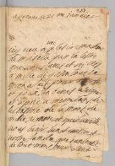 4 vues  - Salgas, Madame de. Lettre autographe signée \'Madame Fatio\' à Antoine Court.- Genève, 21 janvier [1730] (ouvre la visionneuse)