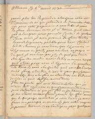4 vues  - [Dussain]. Lettre autographe non signée à [Antoine Court].- Nismes, 5 avril 1730 (ouvre la visionneuse)