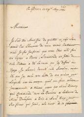 4 vues  - Amalri. Lettre de la main de Pic, signée \'Amalri\', à Mr Esperandieu [Antoine Court] à Lausanne.- Genève, 29 mai 1730 (ouvre la visionneuse)
