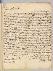 2 vues  - Roux, [François] et Boyer, [Jacques].- Lettre de la main de Jacques Boyer signée \'Roux\' et \'Boyer\' \'à Monsieur Roger ma[rchand] à Bourdeaux\'.- Zurich,15 mai 1729 (ouvre la visionneuse)