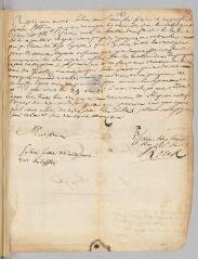 4 vues  - Roux, François. 2 lettres autographes signées \'Roux\' et \'François\' à Antoine Court.- octobre 1732 (ouvre la visionneuse)