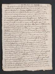 2 vues  - Cramer, Gabriel. Minute de lettre à [Patrick] Murdoch. - Sans lieu, septembre 1750 (ouvre la visionneuse)