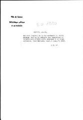 2 vues Galoix, Jacob. Tableau complet de la descendance de Jacob Galoix tel qu'il résulte des registres et répertoires d'Etat civil déposés à la Chancellerie, (les Galloix, excl.) jusqu'à 1860. 2 f. in-quarto