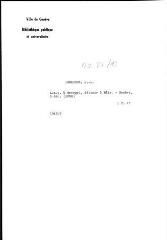 3 vues Lugardon, J[ean]-L[éonard]. Lettre autographe signée à Georges, éditeur à Bâle. - Genève, 5 décembre [1858]. 1 f. in-octavo