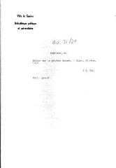 4 vues Pertuzon, [Timothée] P[asteu]r. Notice sur le général [Léon Jean Cyprien ?] Bonnet. - Dijon, 25 février 1862. 2 f. in-folio