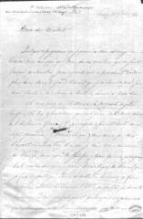 5 vues  - Pictet de Sergy, [Jules]. Lettre autographe signée à [Edouard] Mallet. - Sergy, 23 septembre 1844. 2 f. in-octavo (ouvre la visionneuse)