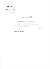 5 vues  - Schelling, F[riedrich] W]ilhelm]. Lettre autographe signée à Hermann. - Pyrmont, 13 août 1849. (Avec copie). (Allemand). 3 f. in-octavo (ouvre la visionneuse)