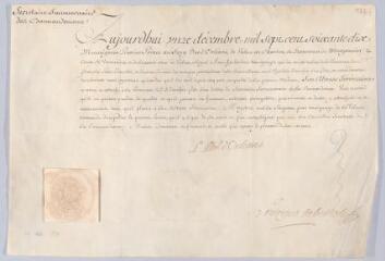 1 vue Orléans, L[ouis]-Phil[ippe] d' (1725 - 1785). Brevet signé par Louis-Philippe d'Orléans accordant le titre de 
