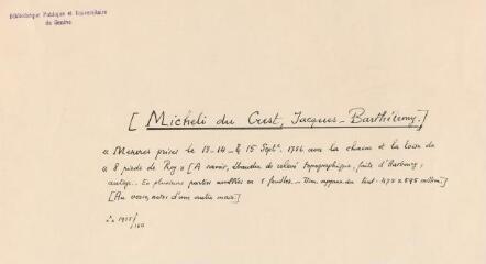 5 vues [Micheli du Crest, Jacques-Barthélemy]. 