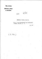 2 vues  - Broglie, V[ictor, duc de]. Lettre autographe signée à un destinataire non identifié. - Paris, 10 novembre [?]. 1 p. in-octavo (ouvre la visionneuse)