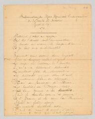 4 vues Monnier, Marc. Improvisation à l'inauguration de la Faculté de médecine. - 26 octobre 1876 (copie non autographe)