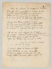 2 vues  - Vers de Madame la marquise de Bouflers. - 18e siècle (ouvre la visionneuse)