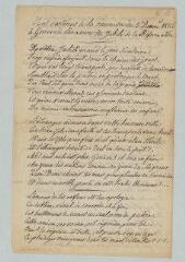 4 vues  - Vers destinés à la réunion de Genève à l\'occasion du Jubilé de la Réformation. - 5 décembre 1835 (ouvre la visionneuse)