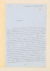 28 vues  - Doudan, Ximénès. 7 lettres autographes signées à Monsieur ou Madame Jean-Gabriel Eynard.- Paris, 8 et 14 mars 1854 et sans date (ouvre la visionneuse)