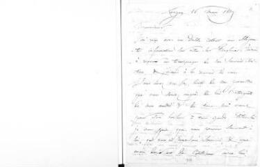 9 vues Gaussen, L[oui]s. 3 lettres autographes signées à Charles Eynard.- Satigny, Genève et sans lieu, 16 mars 1829 - 11 mai 1838