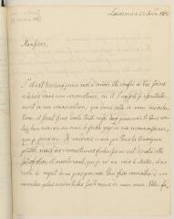4 vues  - Mecklembourg-Suerin [Schwerin], Frédéric-François, [1er] duc de. Lettre autographe signée à [Auguste Tissot].- Lausanne, 22 juin 1768 (ouvre la visionneuse)