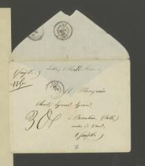 14 vues  - 7 enveloppes adressées à Charles Eynard.- 30 septembre 1848 - 23 décembre 1852 et sans date (ouvre la visionneuse)