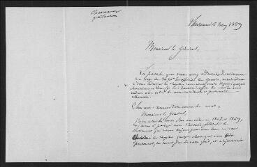 2 vues  - Fr[édéric] Chavannes [?], pasteur. Lettre autographe signée à Guillaume Henri Dufour. Lausanne, 12 mai 1859 (ouvre la visionneuse)