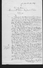 2 vues  - E[mmanuel] Bourgeois-Doxat, colonel. Lettre autographe signée à Guillaume Henri Dufour. Corcelettes, 25 mai 1859 (ouvre la visionneuse)