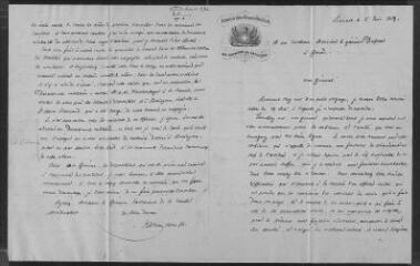 2 vues [Adolf] Fischer, colonel inspecteur d'artillerie. Lettre autographe signée à Guillaume Henri Dufour. Reinach, 2 juin 1859