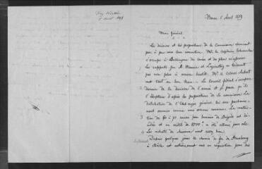 10 vues Friedrich Frey-Hérosé. 5 lettres autographes signées à Guillaume Henri Dufour. Berne, 5 avril-10 mai 1859