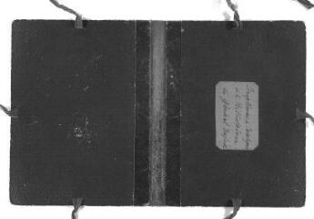45 vues « Brouillon pour un catalogue descriptif des souvenirs de la bibliothèque », avec mention au crayon « Contrôlé et reconnu juste en 1939. E de Beaumont ».