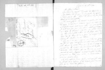 6 vues  - Dufour, Guillaume Henri. 2 lettres autographes signées à Pernette Dufour, née Valentin, sa mère.- Corfou, 12 décembre 1811-28 mai 1812 (ouvre la visionneuse)