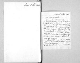 3 vues  - Dufour, Guillaume Henri. Lettre autographe signée à sa fille Amélie.- Berne, 11 février 1848 (ouvre la visionneuse)