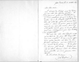 115 vues  - Dufour, Guillaume Henri. 52 lettres autographes signées à son épouse Susanne Dufour, née Bonneton.- Berne, Avenches, Belfaux, Aarau, Muri, Lucerne, 15 octobre 1847-15 février 1848 (ouvre la visionneuse)