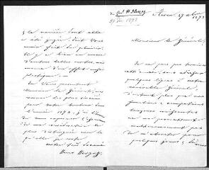 2 vues  - Herzog, Hans. Lettre autographe signée à Guillaume Henri Dufour.- Aarau, 27 décembre 1873 (ouvre la visionneuse)