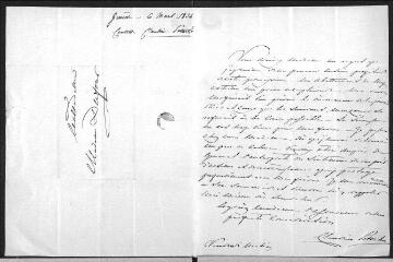17 vues  - Potocky, Claudine, comtesse. 9 lettres autographes signées à Susanne Dufour née Bonneton.- Genève, Paris, Leizig et sans lieu, 6 mars 1834-1836 (ouvre la visionneuse)