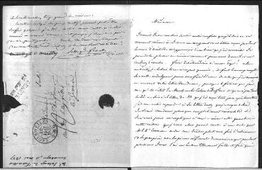 2 vues  - Salvage de Faverolles, \'madame\', dame d\'honneur de la reine Hortense. Lettre autographe signée à Susanne Dufour, née Bonneton.- Arenenberg, 11 mai 1837 (ouvre la visionneuse)
