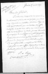 1 vue  - Cap, \'pharmacien-littérateur\'. Lettre autographe signée à Guillaume Henri Dufour.- Genève, 25 avril 1871 (ouvre la visionneuse)