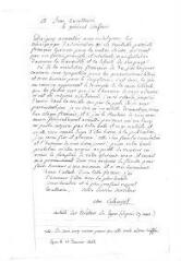 1 vue  - Célicourt, Alex[andre], \'artiste des théâtres de Lyon\'. Lettre autographe signée à Guillaume Henri Dufour. Lyon, 12 janvier 1848 (ouvre la visionneuse)