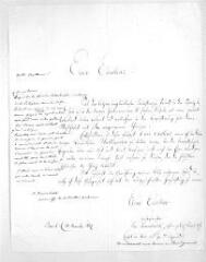 1 vue  - Koronikolski, Jos[eph]. Lettre autographe signée à Guillaume Henri Dufour. Bâle, 10 novembre 1847, en allemand, avec traduction française en marge. (ouvre la visionneuse)