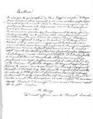1 vue  - Cherry, Ph. Lettre autographe signée à Guillaume Henri Dufour. Sans lieu ni date [novembre 1847] (ouvre la visionneuse)