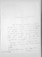 1 vue  - Ruttimann, Veuve, née Meyer de Schauensee. Lettre autographe signée à Guillaume Henri Dufour. Lucerne, 30 novembre 1847 (ouvre la visionneuse)