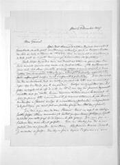 3 vues  - Huber, Jean. Lettre autographe signée à Guillaume Henri Dufour. Paris, 8 décembre 1847 (ouvre la visionneuse)