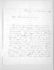 3 vues  - Merle d\'Aubigné, Henri. Lettre autographe signée à Guillaume Henri Dufour. Genève, 10 décembre 1847 (ouvre la visionneuse)
