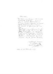 1 vue  - Pradier, J[ames]. Lettre autographe signée à Guillaume Henri Dufour. Sans lieu ni date [\'reçue le 15 décembre 1847\'] (ouvre la visionneuse)