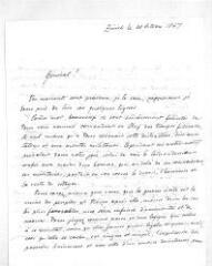 2 vues  - Mousson, Albert. Lettre autographe signée à Guillaume Henri Dufour. Zurich, 28 octobre 1847 (ouvre la visionneuse)
