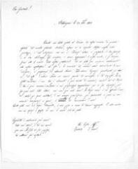 1 vue  - Auteur non identifié (\'Un vostro aff.mo fratello d\'arme\'). Lettre autographe signée à Guillaume Henri Dufour. Bellinzone, 29 octobre 1847, en italien (ouvre la visionneuse)