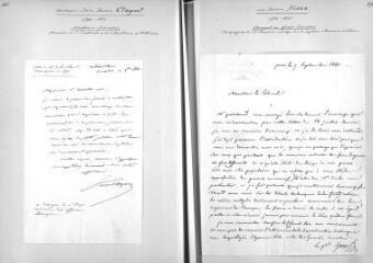 1 vue  - Cloquet, German Jules, baron (1790-1883), médecin français. Lettre autographe signée à Guillaume Henri Dufour. Amblainvillier, 12 novembre 1854 (ouvre la visionneuse)