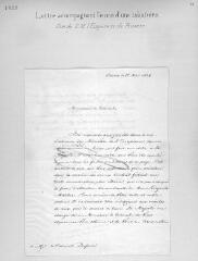 4 vues Severine, envoyé de la Russie en Suisse. Lettre signée accompagnant l'envoi d'une tabatière, don de l'Empereur de Russie à Dufour. Berne, 25 mai 1828.