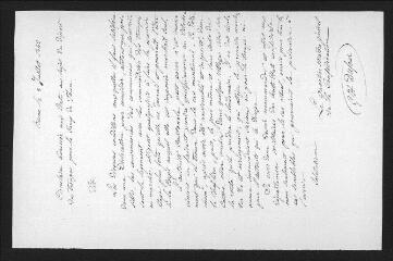1 vue  - «Circulaire adressée aux Etats, au sujet du départ des troupes pour le Camp de Thoune», autographe signé, daté du 8 juillet 1842 (ouvre la visionneuse)