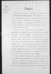6 vues «Instruction à donner aux sapeurs», copie d'un rapport de Dufour, 20 mars 1843