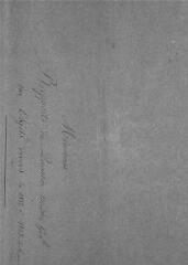 1 vue Chemise en papier entourant les documents suivants du portefeuille; inscription de la main de Dufour : 
